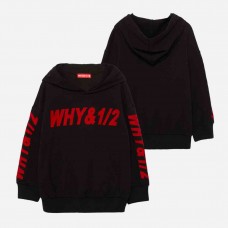 LOGO落肩棉質萊卡連帽T恤