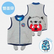 雙面穿舖棉造型背心