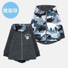 雙面穿造型風衣連帽外套