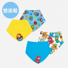 雙面戴防潑水三角巾圍兜
